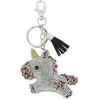 Produktbild von 5er-Set Equi-Kids Schlüsselanhänger Baby Licorne aus Glas in Silber und Bunt