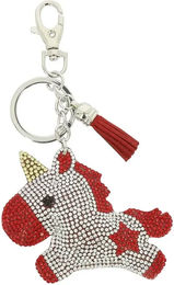 Produktbild von 5er-Set Equi-Kids Schlüsselanhänger Baby Licorne aus Metall in Rot und Bunt