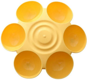 Produktbild von 6-in-1 Hundenapf für Welpen, langsamer Futternapf, Hundenapf für Katzen, Wasserflasche in Blumenform, Futternapf für Katzen, gesunde Ernährung, Haustierzubehör