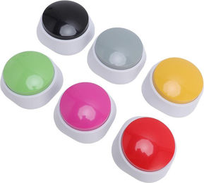 Produktbild von 6 STÜCK Sprachaufnahmetasten Klare 30 Sekunden Aufnahme Multifunktionaler Sprachhaustier-Summer Training