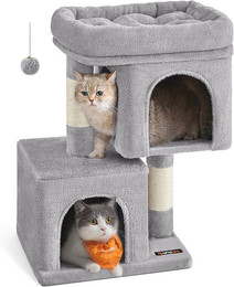 Produktbild von 67 cm Katzenbaum klein hellgrau