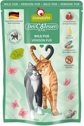 Produktbild von 6x85g GranataPet Katze - Delicatessen Pouch Wild PUR