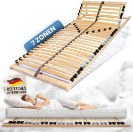 7-Zonen-Lattenrost Ergo 80 x 200 cm mit verstellbarem Kopfteil – Bild 1 von 8