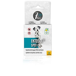 Produktbild von 7Pets Zeckenschutzmittel Ektosol EC Spot-On für Hunde M - 3 x 2,2 ml