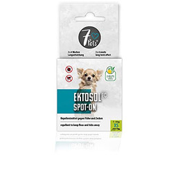 Produktbild von 7Pets Zeckenschutzmittel Ektosol EC Spot-On für Hunde XS - 3 x 0,7 ml