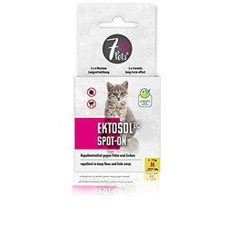 Produktbild von 7Pets Zeckenschutzmittel Ektosol EC Spot-On für Katzen M - 3 x 1,2 ml