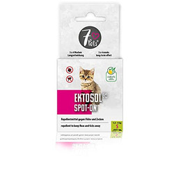 Produktbild von 7Pets Zeckenschutzmittel Ektosol EC Spot-On für Katzen S - 3 x 0,7 ml