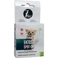 Produktbild von 7Pets Ektosol EC Spot-On für Hunde gegen Flöhe und Zecken Mini - 3 x 0,7 ml