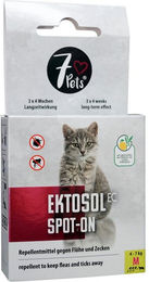 7Pets Ektosol EC Spot-On Zeckenschutz und Flohmittel für Katzen Adult 3x 1,2 ml - 3 x 1,2 ml – Bild 1 von 2