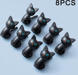 Produktbild von 8-teiliges Set Katzen Wäscheklammern aus Kunststoff