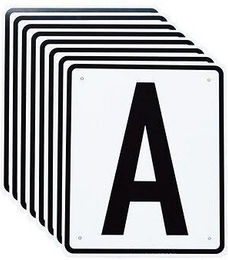 Produktbild von 8er-Set Dressurbuchstabenschilder Horka