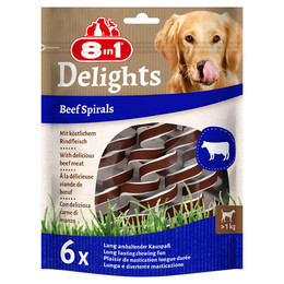 Produktbild von 8in1 Delights Beef Kau-Spiralen