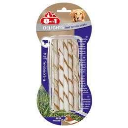 Produktbild von 8in1 Delights Beef Twisted Sticks
