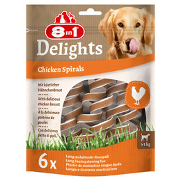 Produktbild von 8in1 Delights Chicken Kau-Spiralen