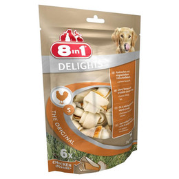 Produktbild von 8in1 Delights Kauknochen Huhn Größe S - 6 x 210 g