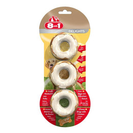 Produktbild von 8in1 Delights Kauringe Hähnchenfleisch - 3 x 119 g