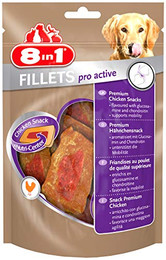 Produktbild von 8in1 Fillets Pro Active Hunde-Snack mit Hähnchen - 80 g