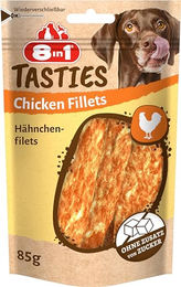 Produktbild von 8in1 Tasties Hühnerfilets Hundesnack - 6 x 85 g