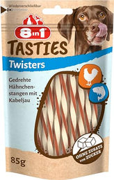 8in1 Tasties Twisters Snack-Stangen mit Kabeljau & Hähnchenbrust - 6 x 85 g – Bild 1 von 9