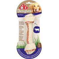 Produktbild von 8in1 Delights Beef Kauknochen Rind für große Hunde Sensitive Monoprotein - 85 g