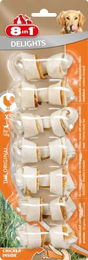 8in1 Delights Kauknochen XS Hähnchen und Rind für kleine Hunde 7 Stück - 7 x 110 g – Bild 1 von 3