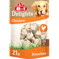 Produktbild von 8in1 Delights Kauknochen XS Hähnchen und Rind für Mini Hunde 21 Stück - 21 x 252 g