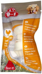 Produktbild von 8in1 Delights Kauknochen XS mit Rind und Huhn für kleine und mittlere Hunde - 1 Stk.