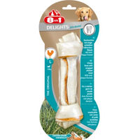 Produktbild von 8in1 Delights Pro Dental Kauknochen Huhn und Rind für große Hunde zur Zahnpflege ohne Farb- und Aromastoffe L - 6 x 100 g