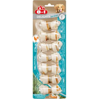 Produktbild von 8in1 Delights Pro Dental Kauknochen XS Zahnpflege-Snack für Mini Hunde mit Huhn und Rind ohne Farb- und Aromastoffe 7 Stück