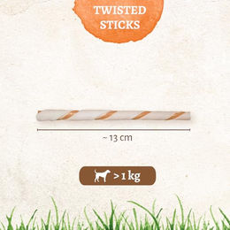 8in1 Delights Twisted Sticks Kausnack für Hunde mit Huhn und Rind glutenfrei ohne Zucker – Bild 1 von 7