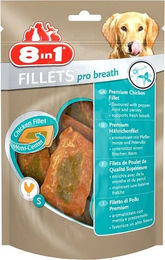 8in1 Fillets Pro Dental Hundesnack mit Hähnchen zur Zahnpflege ohne Zucker und Farbstoffe 80 g - 80 g – Bild 1 von 12