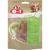 Produktbild von 8in1 Fillets Pro Digest Hundesnack Geflügel Sensitive 80 g - 80 g