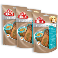 Produktbild von 8in1 Fillets Pro Geflügel Trockenfleisch ohne Zucker 3x80 g