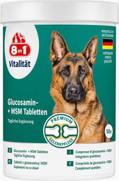 8in1 Glucosamin Tabletten mit MSM Gelenk-Nahrungsergänzung für Adult Tiere – Bild 1 von 4