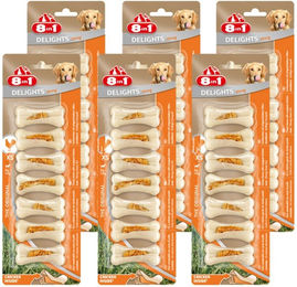 Produktbild von 8in1 Hundesnacks Delights Kauknochen Geflügel XS Mini ohne Farb- und Aromastoffe für alle Altersstufen 6x7 Stück
