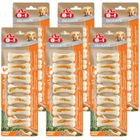 Produktbild von 8in1 Hundesnacks Delights Kauknochen Geflügel XS Mini ohne Farb- und Aromastoffe für alle Altersstufen 6x7 Stück