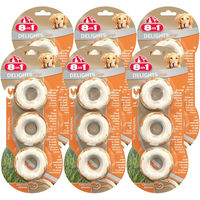 Produktbild von 8in1 Hundesnacks Delights Kauringe Belohnungssnack 6x3 Stück