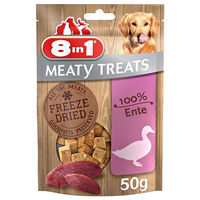 Produktbild von 8in1 Meaty Treats Gefriergetrocknetes Entenfleisch Monoprotein Hund und Katze 50 g - 50 g