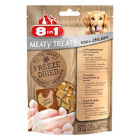 Produktbild von 8in1 Meaty Treats Gefriergetrocknetes Hundeleckerli Huhn 100% Fleisch 50 g - 50 g