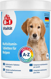 8in1 Multivitamin Tabletten für Welpen mit Fischgeschmack zur Unterstützung des Immunsystems ohne Farb-, Aroma- und Konservierungsstoffe – Bild 1 von 3