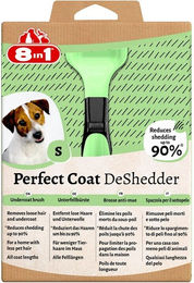 8in1 Perfect Coat DeShedder Hundebürste für alle Felltypen in Grün Größe S - 1 Stk. – Bild 1 von 7