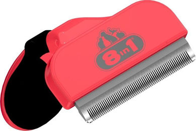 8in1 Perfect Coat DeShedder Unterfellbürste für Hunde mit allen Felltypen Größe M aus Edelstahl – Bild 1 von 12