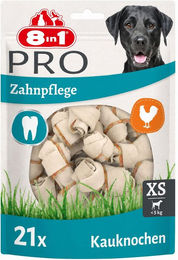 8in1 Pro Dental Knochen XS Zahnpflege-Snack für Hunde mit Huhn und Rind ohne Farb- und Aromastoffe – Bild 1 von 3