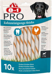 8in1 Pro Dental Twisted Sticks Zahnpflege-Snack mit Huhn und Rind ohne Farb- und Aromastoffe – Bild 1 von 2