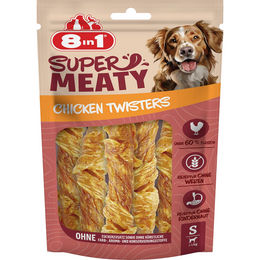 8in1 Super Meaty Chicken Twisters Fleischsnacks für Hunde Adult mit hohem Fleischanteil ohne Zucker und künstliche Zusätze 112g – Bild 1 von 2