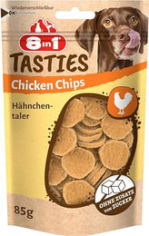 8in1 Tasties Chicken Chips Hähnchen-Leckerlis glutenfrei 85 g - 6 x 85 g – Bild 1 von 11