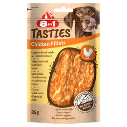 8in1 Tasties Chicken Fillets Hunde-Snack Hähnchen ohne Zucker und Zusatzstoffe 85 g - 6 x 85 g – Bild 1 von 11