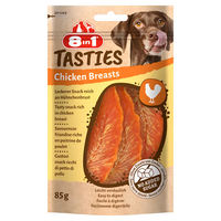 Produktbild von 8in1 Tasties Hähnchenbrust Belohnungssnack für Hunde ohne Zucker, Farbstoffe oder Aromastoffe, 85 g - 6 x 85 g