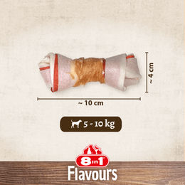 8in1 Triple Flavour Kauknochen für Hunde kleiner Rassen mit Hähnchen, Schwein und Rind - 35 g – Bild 1 von 8