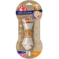 Produktbild von 8in1 Triple Flavour Kauknochen für Hunde mit Hähnchen, Schwein und Rind, Mittel, 65g - 6 x 65 g